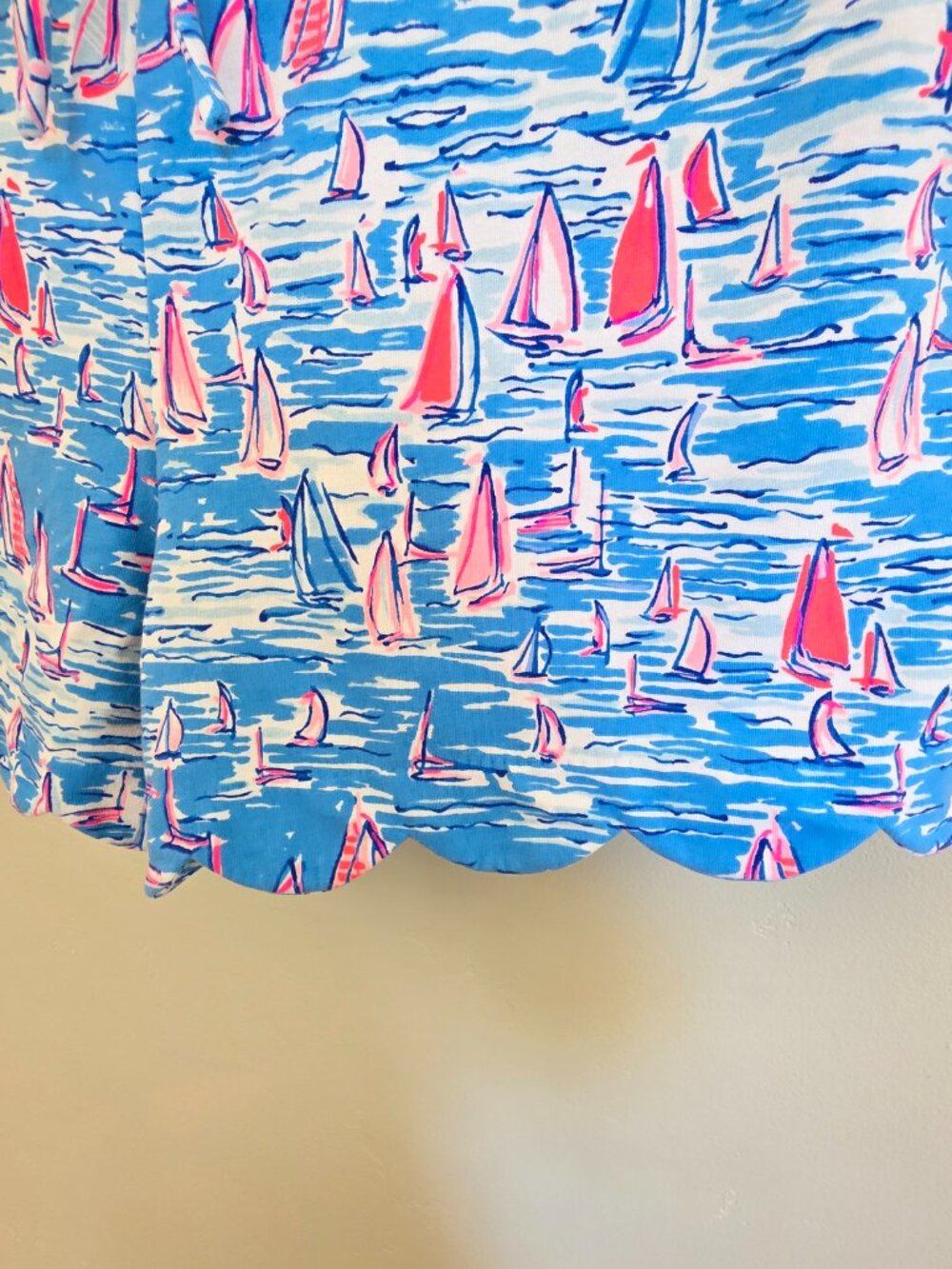 Lilly Pulitzer Jace Strapless Romper Zanzibar Blue Boatylicious | Large - Picture 4 of 9